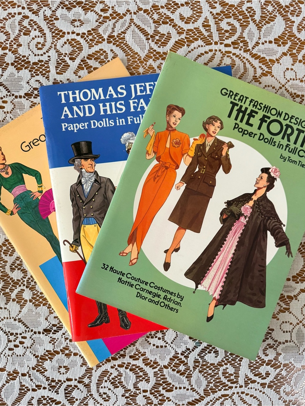 Vintage Tom Tierney Paper Doll Book Collection - lot of 3